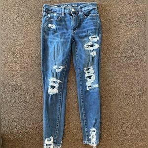 American Eagle Ne(x)t Level Stretch distressed jeans